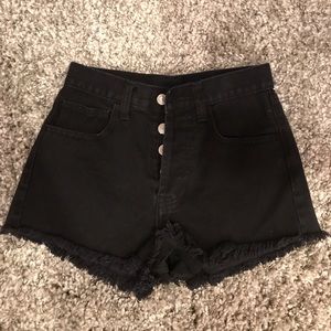 Brandy Melville black high waisted shorts